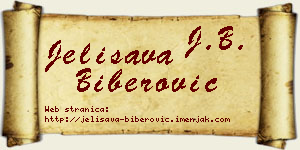 Jelisava Biberović vizit kartica